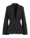 Angela Mele Milano Woman Blazer Black Size M Viscose, Polyester, Elastane