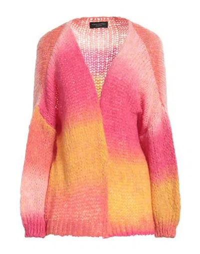 Angela Mele Milano Woman Cardigan Pink Size Onesize Acrylic, Wool, Polyamide