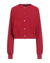 Angela Mele Milano Woman Cardigan Red Size Onesize Polyamide, Acrylic, Wool, Elastane