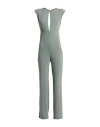 Angela Mele Milano Woman Jumpsuit Military Green Size L Viscose, Polyester, Elastane