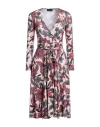 Angela Mele Milano Woman Midi Dress Light Pink Size L Viscose, Polyester, Elastane In Pink