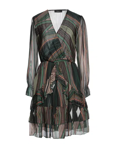 Angela Mele Milano Short Dresses In Black
