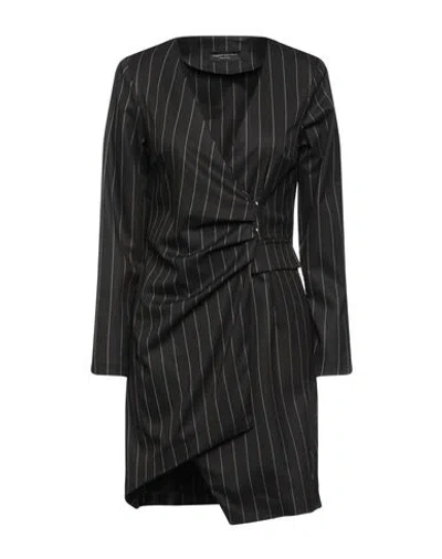 Angela Mele Milano Woman Mini Dress Black Size S Polyester, Viscose, Elastane