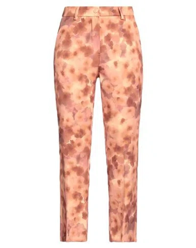 Angela Mele Milano Woman Pants Orange Size M Viscose, Polyester, Elastane