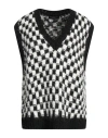 Angela Mele Milano Woman Sweater Black Size Onesize Acrylic, Mohair Wool, Wool, Polyamide In Black