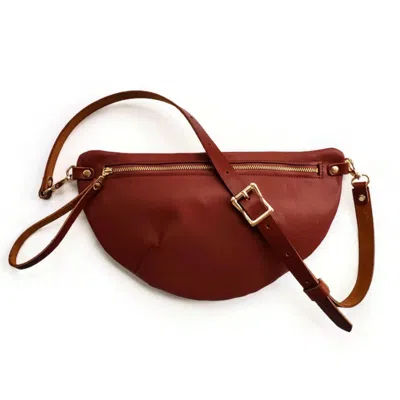 Angela Valentine Handbags Women's Brown Harper Sling Bag In Saddle Tan