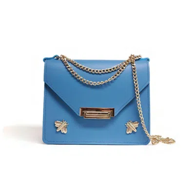 Angela Valentine Handbags Women's Gavi Mini Crossbody Bag In Blue Sky