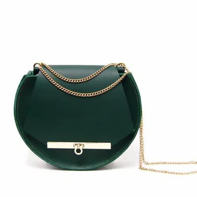 Angela Valentine Handbags Women's Loel Mini Military Bee Crossbody & Clutch In Emerald Green