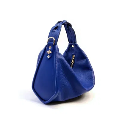 Angela Valentine Handbags Women's Melina Hobo Crossbody Bag In Cobalt Blue