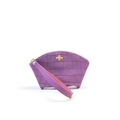 Angela Valentine Handbags Women's Pink / Purple Lavender Fan Zippered Wallet