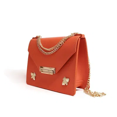 Angela Valentine Handbags Women's Yellow / Orange Gavi Mini Crossbody Bag In Orange Crush