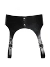 Angelica Montini Studios Leather Harness Belt In Black