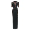 Angelika Jozefczyk Women's Black Embellished Evening Gown With Fringes In Black