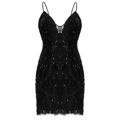Angelika Jozefczyk Women's Black Embroidery Dress Noir