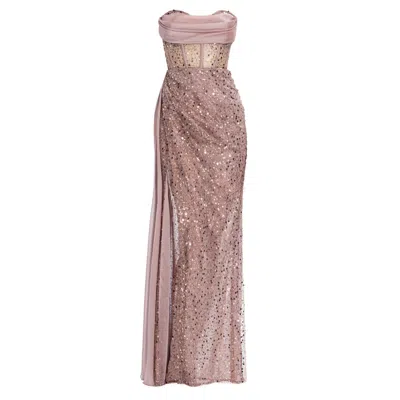 Angelika Jozefczyk Women's Corsete Evening Gown Stella Brown