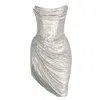 Angelika Jozefczyk Women's Delia Mini Sequin Dress Silver In Silver