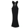 Angelika Jozefczyk Women's Embellished Corset Evening Gown Black Glam Witch In Black