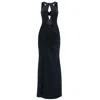 Angelika Jozefczyk Women's Evening Gown Casadei Black In Black