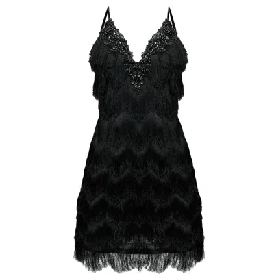 Angelika Jozefczyk Women's Gatsby Cocktail Dress Black