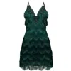 Angelika Jozefczyk Women's Gatsby Cocktail Dress Emerald Green In Green