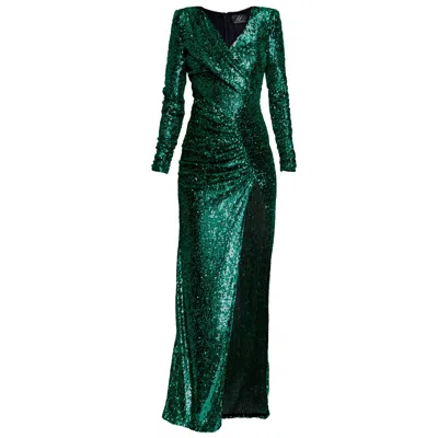 Angelika Jozefczyk Women's Green Evening Emerald Dress Gloria