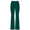 Angelika Jozefczyk Women's Green High-rise Flared Pants Palermo Emerald In Green