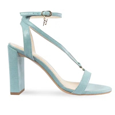 Angelika Jozefczyk Women's Green Mint Leather Sandals With Rivets