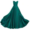 Angelika Jozefczyk Women's Green Satin Evening Gown Viena Emerald In Green