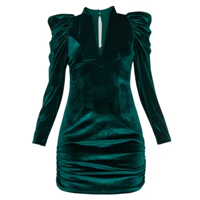 Angelika Jozefczyk Women's Green Velvet Emerald Dress Diana