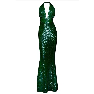 Angelika Jozefczyk Women's Lana Evening Gown Emerald Green
