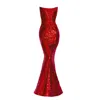 Angelika Jozefczyk Women's Merlin Sequin Evening Gown Red In Red