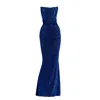 Angelika Jozefczyk Women's Moon Shimmering Evening Gown Navy Blue In Blue