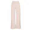 Angelika Jozefczyk Women's Neutrals Corfu Trousers With Side Slits Beige