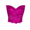 Angelika Jozefczyk Women's Pink / Purple Orchidea Lace Corset Top Fuchsia In Pink/purple