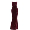 Angelika Jozefczyk Women's Red Moon Shimmering Evening Gown Burgundy In Red