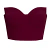 Angelika Jozefczyk Women's Red Sanremo Corset Top Burgundy In Red