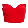 Angelika Jozefczyk Women's Sanremo Corset Top Red In Red
