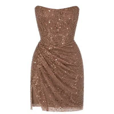 Angelika Jozefczyk Women's Stella Corset Mini Dress Brown
