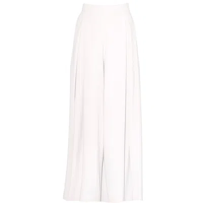 Angelika Jozefczyk Women's White / Neutrals Wide-leg Trousers Hera Ecru