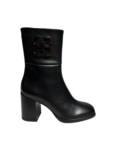 Angelo Bervicato - Black Leather Boot Art.b4575 (3962) B4575