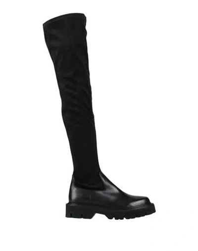 Angelo Bervicato Woman Boot Black Size 7.5 Leather