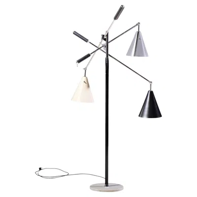 Pre-owned Angelo Lelii Angelo Lelli For Arredoluce Triennial Mid Century Italian Floor Lamp In Clear