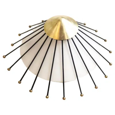 Pre-owned Angelo Lelii Angelo Lelli Lelii Ceiling Lamp From The 50's In Sand