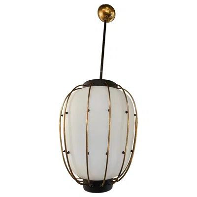 Pre-owned Angelo Lelii Arredoluce - Angelo Lelli - Attributed Chandelier - Made In Italy 1950s In Transparent