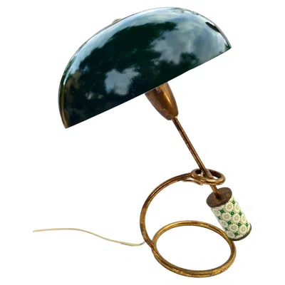 Pre-owned Angelo Lelii Arredoluce Table Lamp 12297 Scrittoio Model, Italy, 1950 In Black