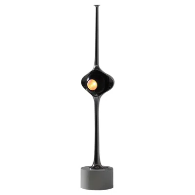 Pre-owned Angelo Lelii Cobra Table Lamp In Nickeled Brass By  For Arredoluce, Italy 1962 In Black