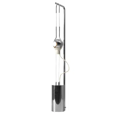 Pre-owned Angelo Lelii For Arredoluce ‘filo Sfera' Table Lamp With Magnetized Globe In Transparent