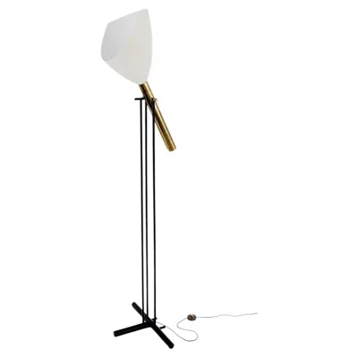 Pre-owned Angelo Lelii For Arredoluce, Floor Lamp �televisione� Model 12627, Italy , 1950s In Beige