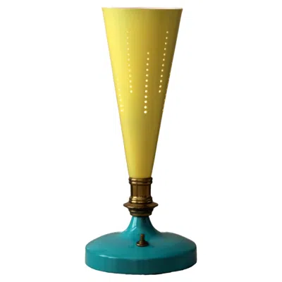 Pre-owned Angelo Lelii Mid Century Modern Up Light Table Lamp Atomic Italian Design Angelo Lelli 1950 In Brown