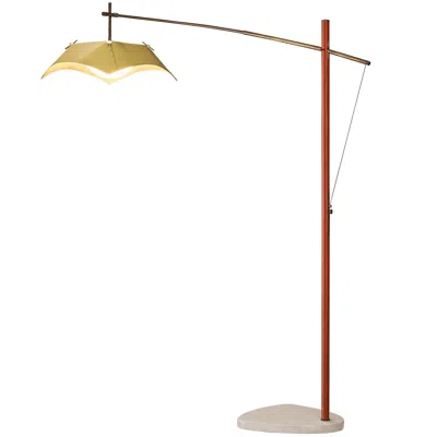 Pre-owned Angelo Lelii Rare  For Arredoluce Floor Lamp In Sand